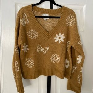 Flower/butterfly sweater